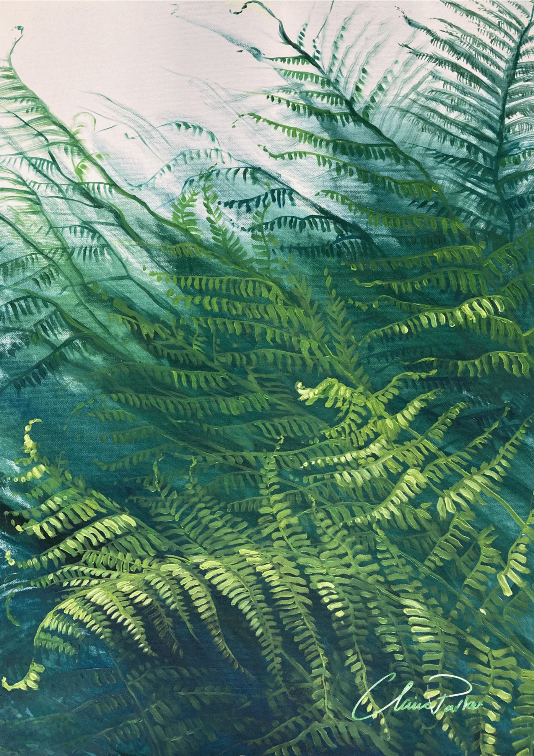 Hillside Ferns Leaning
